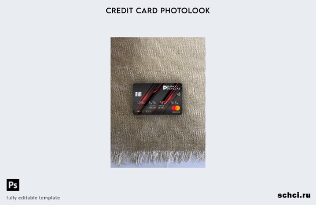 цифровая загрузка Portugal Banco Популярный шаблон банковской карты Mastercard в